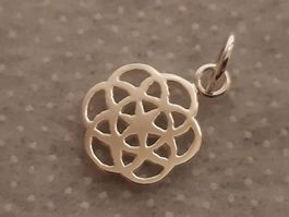 Mandala Anhaenger Sterling Silber 925
