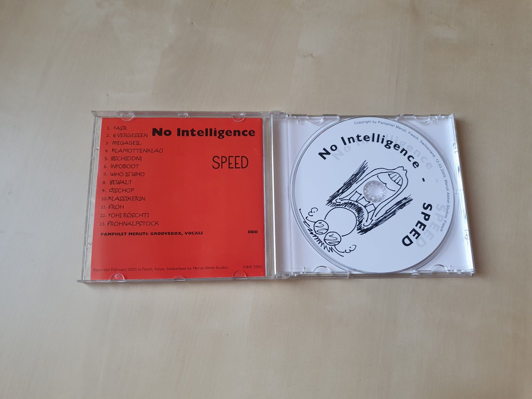CDs: No Intelligence Speed – D'occasion à Stansstad par collectorsshop 2