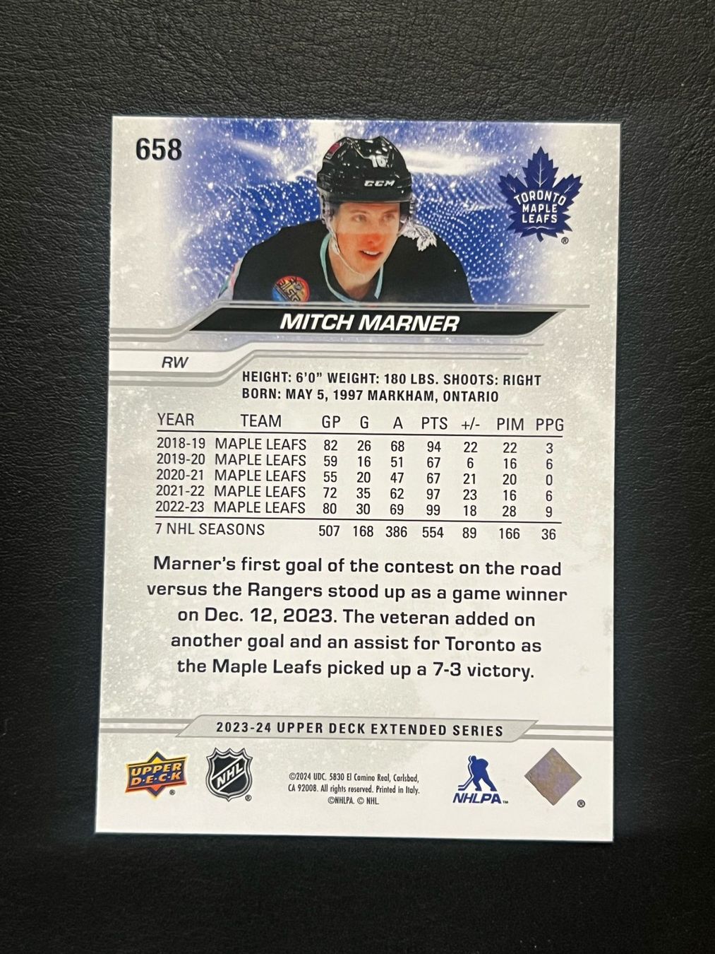 NHL Carte collezionabili: Mitch Marner 2023 Outburst Toronto Maple Leafs – Nuovo (secondo la descrizione) da Möhlin venduto da SwissHockeyCards 1