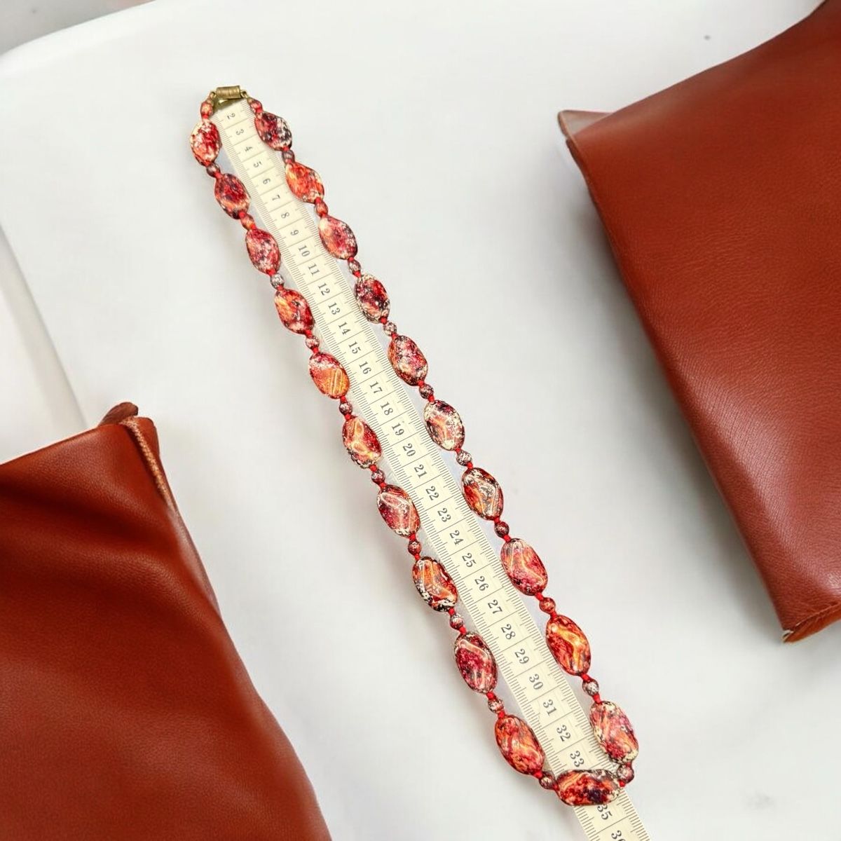 Catenine: Vintage Kette aus Glas-Paste – Usato da Lamone venduto da LaCantinaMagica 7