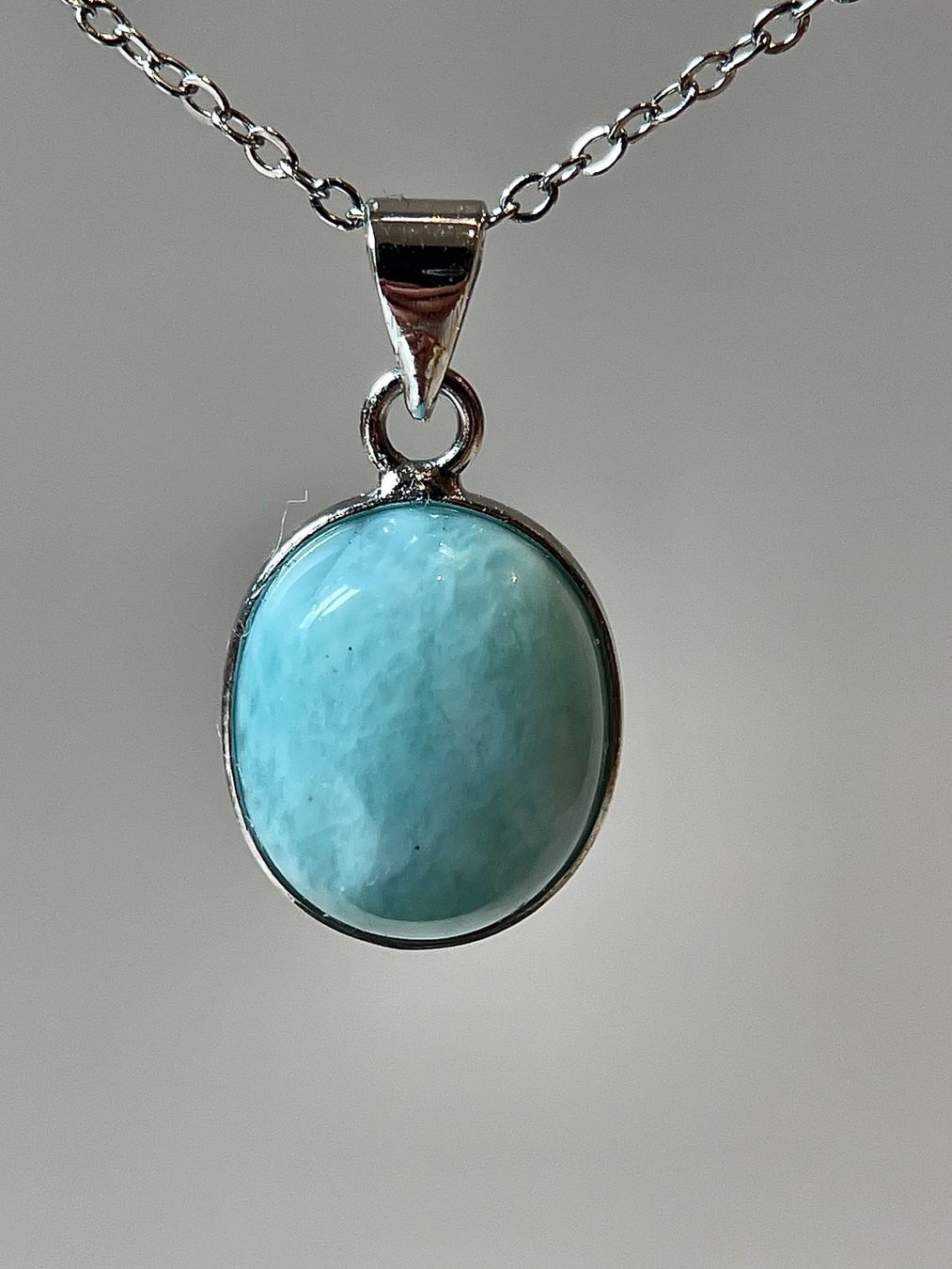 Anhänger: Larimar-Cabochon 03 – Neu und originalverpackt aus Schiers von sisikristall 6