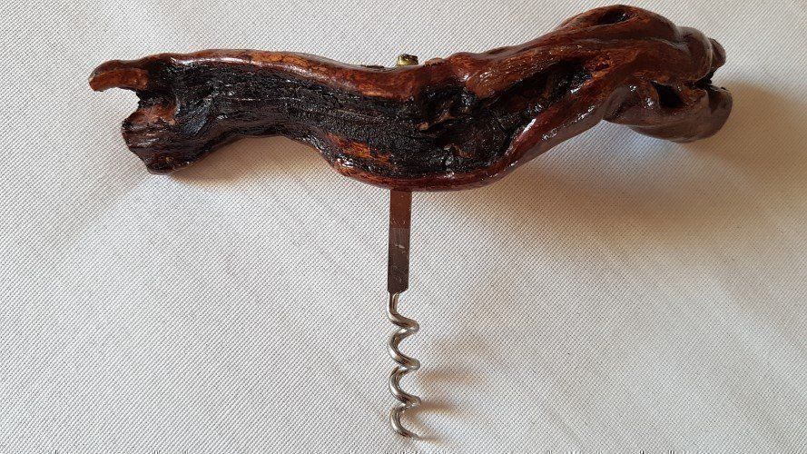 Apribottiglie & Tappi per chiusura: Zapfenzieher mit Naturholzgriff – Usato da Giswil venduto da online-Brockenhaus 1