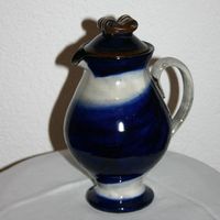 Kunstkeramik Henkelkrug / Kaffeekrug J.Gelzer / Linck