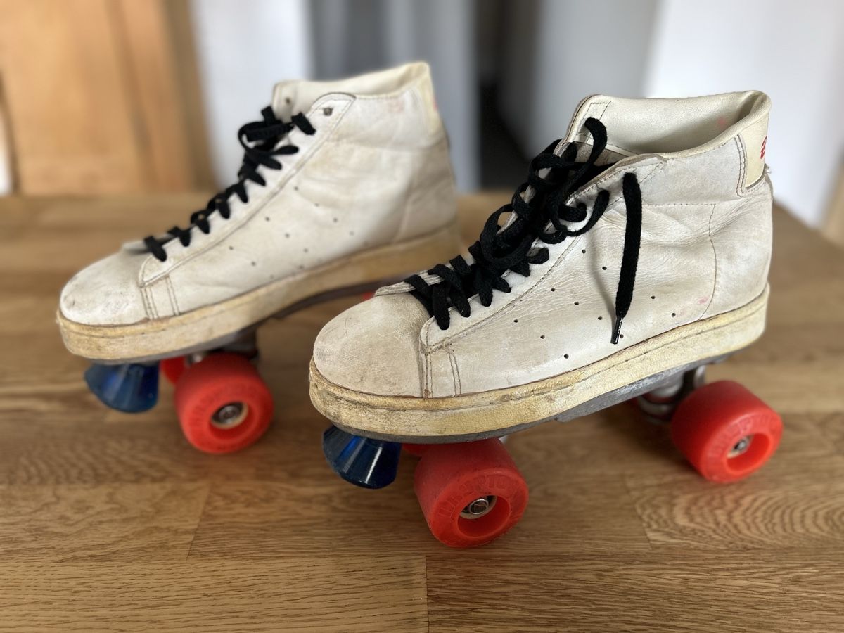 Pattini in linea & Pattini a rotelle: Rollschuhe Big Star weiss Grösse 43 gebraucht – Usato da Niederönz venduto da Simpel0 1