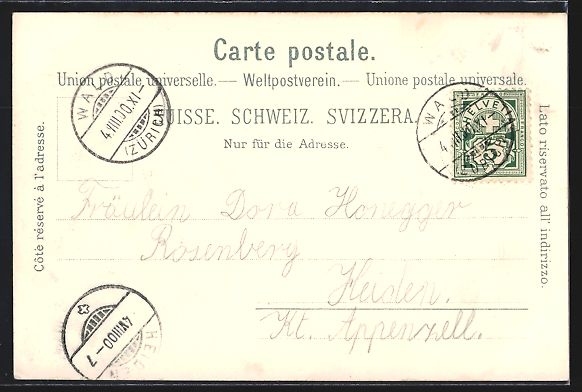 Cartoline postali: Litho Wald, Kirche, Heilstätte für Lun – Usato da Berlin venduto da bartko-reher 1