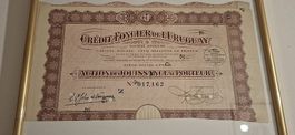 Action Crédit Foncier de L' Uruguay 1927