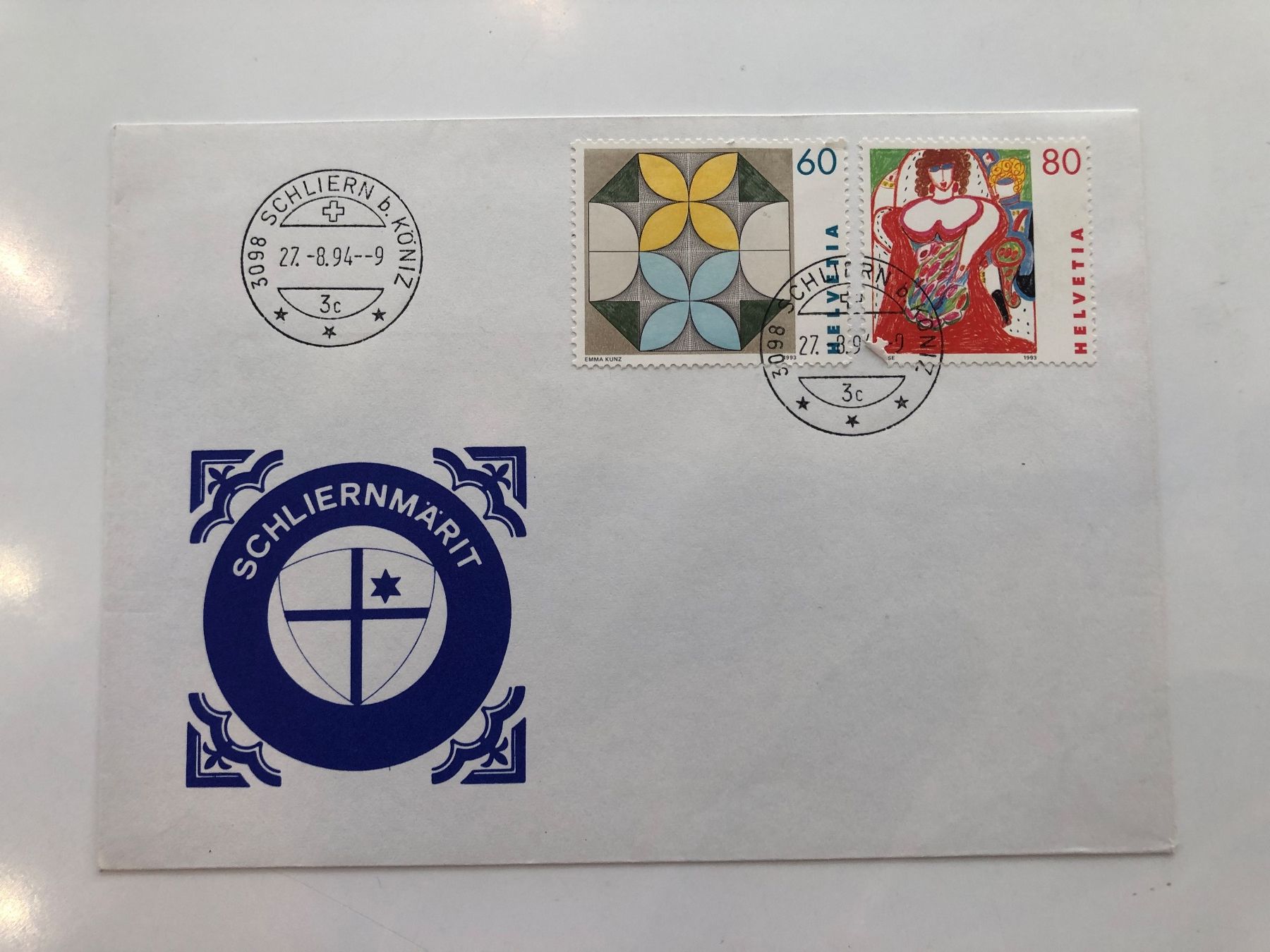 Alle Briefmarken: Sonderbrief SCHLIERNMÄRIT 1994 – Gebraucht aus Lufingen von Rac0 1