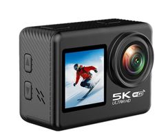 5K/30fps Action Cam WiFi 170° Wide Angle Waterproof 30M 12GB