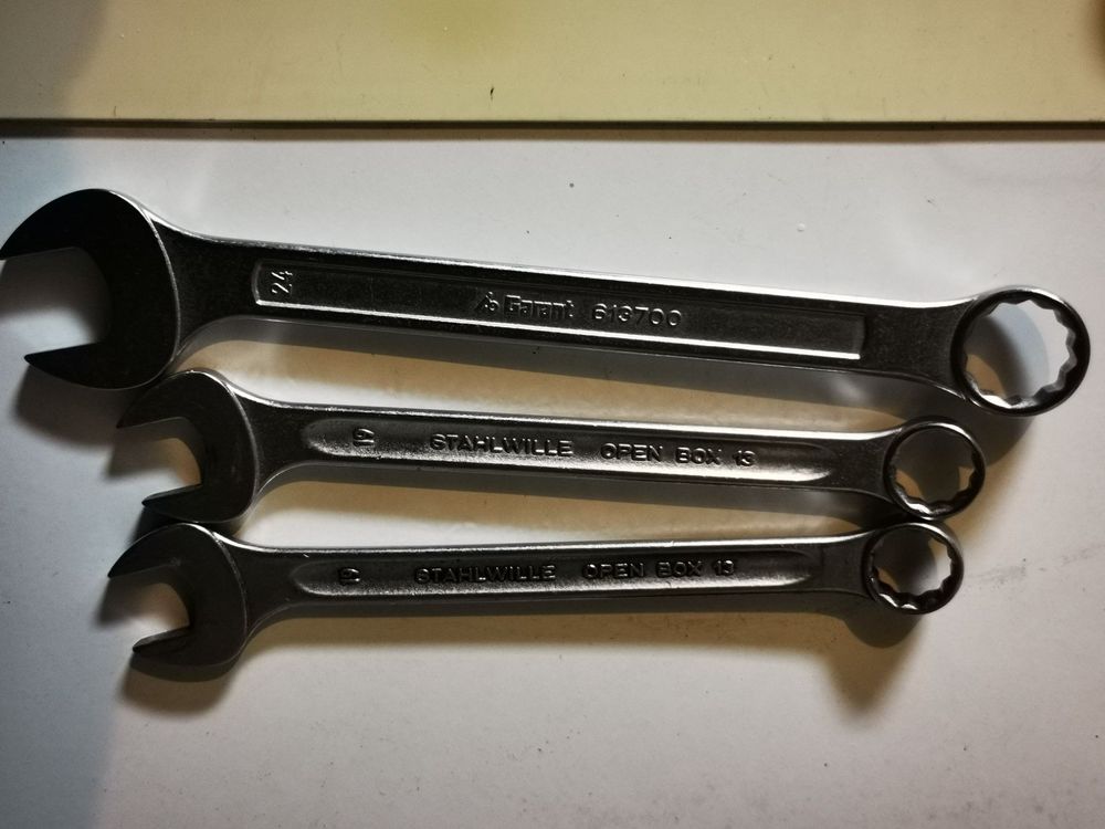 Lot De 2 Clés à Fourche STANLEY 33-35mm - Réf. 1-87-365 - Professionnel - Neuf (boîte Abîmée)