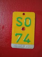 Mofa Nummer SO 1974 Solothurn Moped