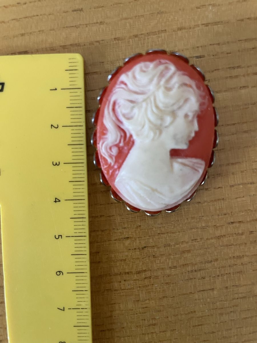 Spille & Fermagli: Wunderschöne Cameo Brosche oval ca. 4.3cm – Usato da Fribourg venduto da Mymikrakra01 1