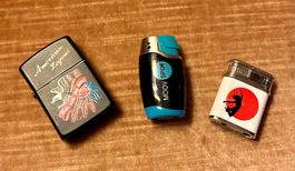 3 briquets rechargeables