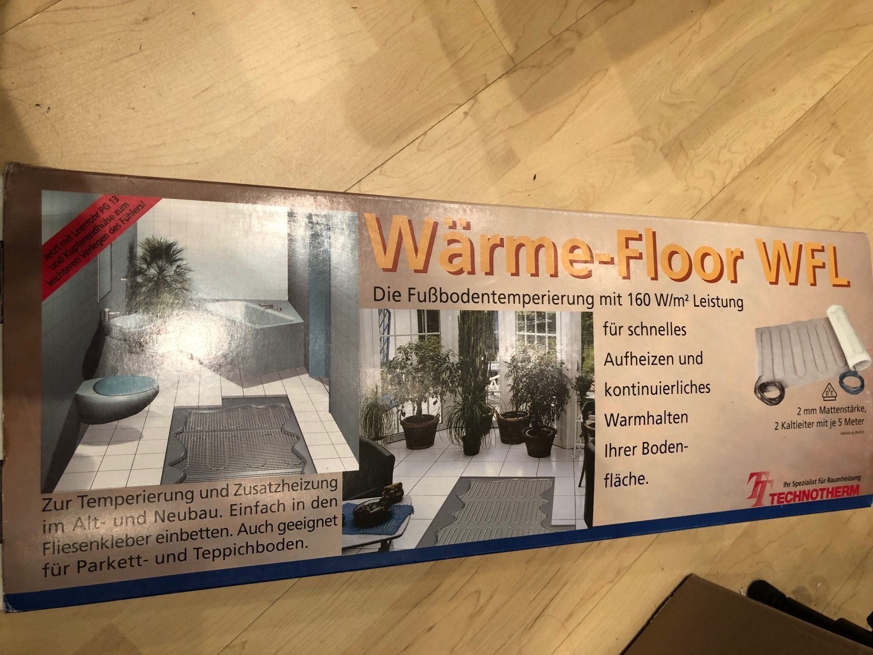 Heizgeräte: Bodenheizung 5m2 Technotherm 160 W/m2 – Neu und originalverpackt aus Basel von Piepsli 1