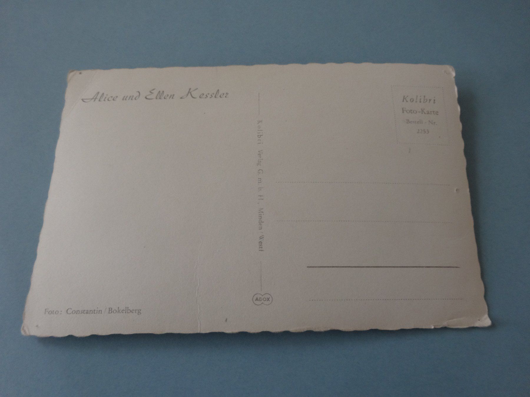 Autografi: Autogrammkarte Alice und Ellen Kessler – Usato da Neerach venduto da jenny062 3