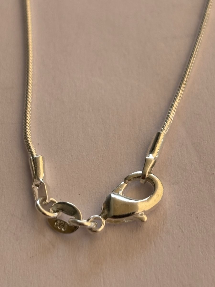 Colliers: Halskette Schlangenmuster 925 Silber 45 cm neu – D'occasion à Langnau am Albis par flusspflege 1