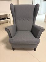 IKEA STRANDMON Kindersessel, Vissle grau – sehr gut, sauber