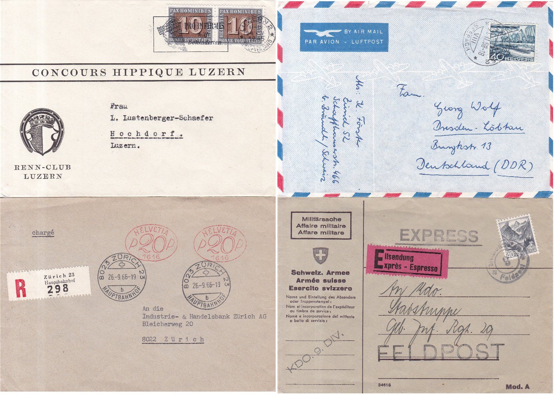 Alle Briefmarken: 40 Stk. Alte CH Briefe, Böglis, Belege – Gebraucht aus Münchwilen AG von Nesar 6