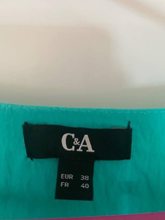 C&A Kleider: C&A Midikleid Mintgrün Gr. 38 M mit Puffärmeln – Neu (gemäss Beschreibung) aus Glarus von Iroccinha 2