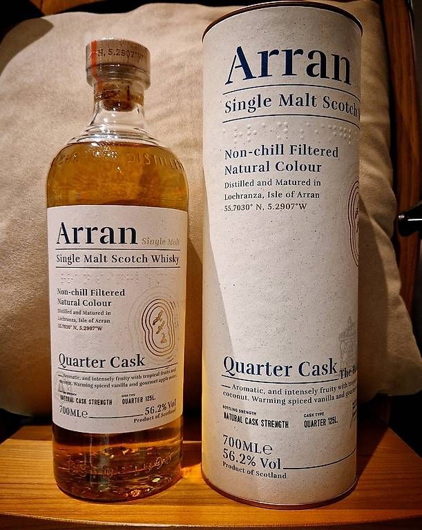 Arran Bevande alcoliche: Arran Quarter Cask. 70cl, 56.2%alc/Vol. – Nuovo e nell'imballaggio originale da Altishofen venduto da Pat_25