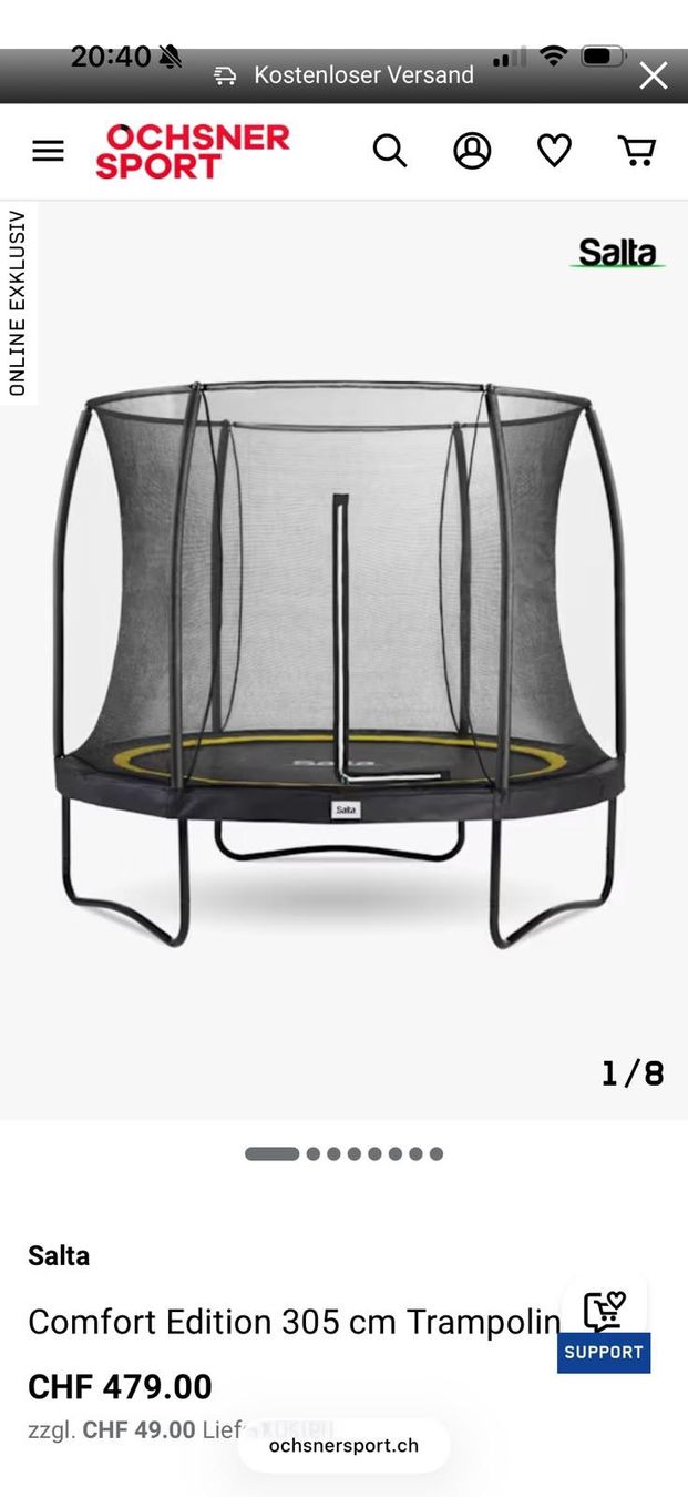 Salta Trampolines: Trampolin Salta 305cm – D'occasion à Thun par ben2017 3