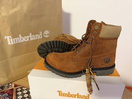 Timberland Boots / Gr.: 43 / Braun Leder / Neu & ungetragen 