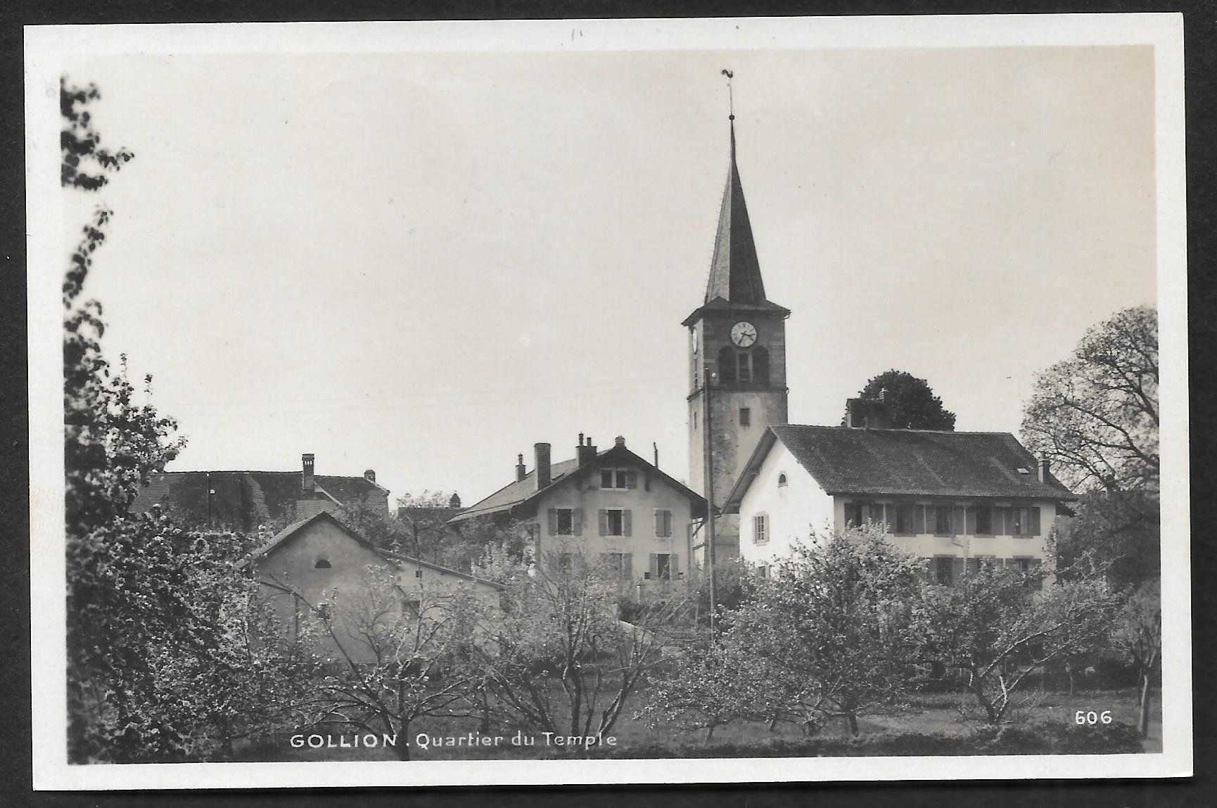 Ansichtskarten: Gollion Quartier du Temple – Gebraucht aus Olten von clotaldi