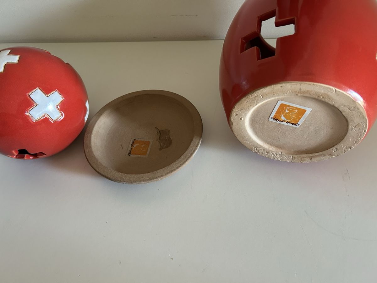 Toutes les décorations: 1 August Kerzengläser handgemacht Schweizerkreuz – D'occasion à Schenkon par Paedy5 4