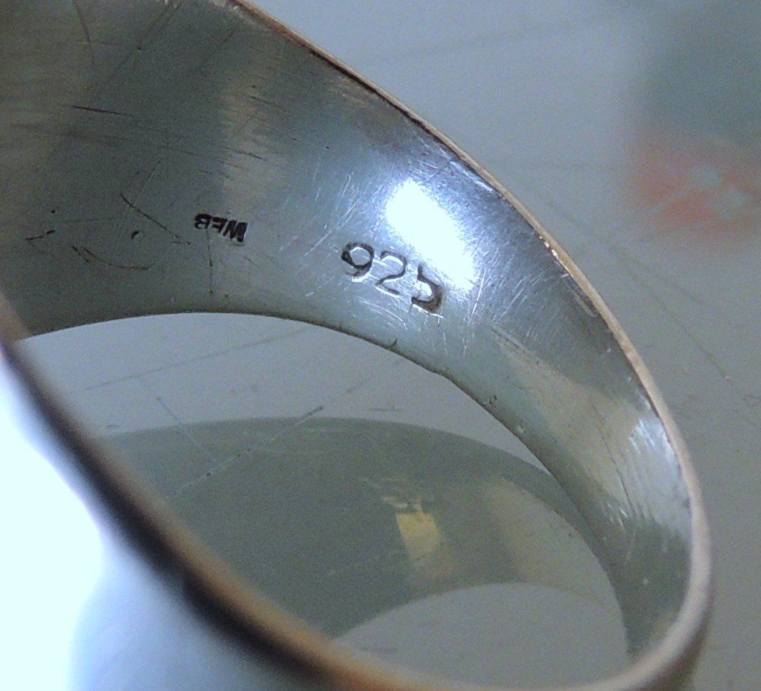 Anelli: Unakit Silber 925 Fingerring Gr. 58 – Usato da Waldenburg venduto da schaller707 4