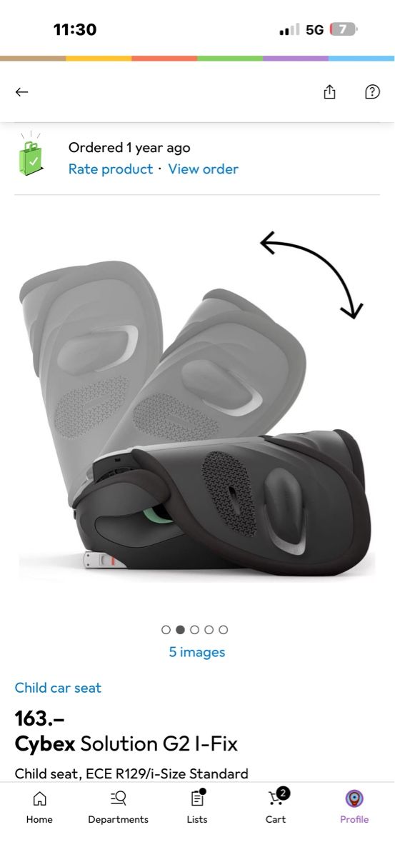 Cybex Seggiolini per auto: Cybex Solution G2 I-size mit Garantie bis 2028 – Nuovo (secondo la descrizione) da Küsnacht ZH venduto da Helenassecondhand 6