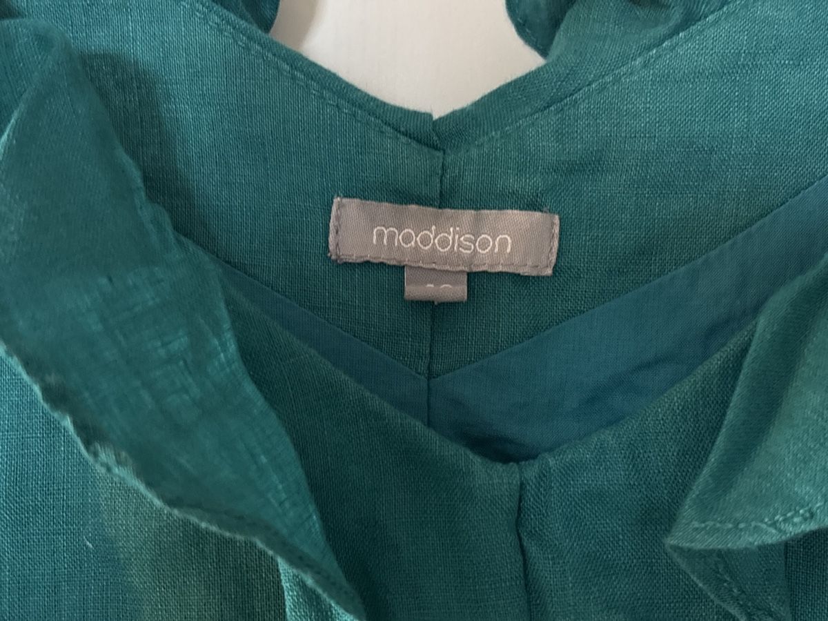 Maddison Vestiti: MADDISON robe 42 lin doublé coton Turquoise – Usato da Arbaz venduto da nin_zqc6 1