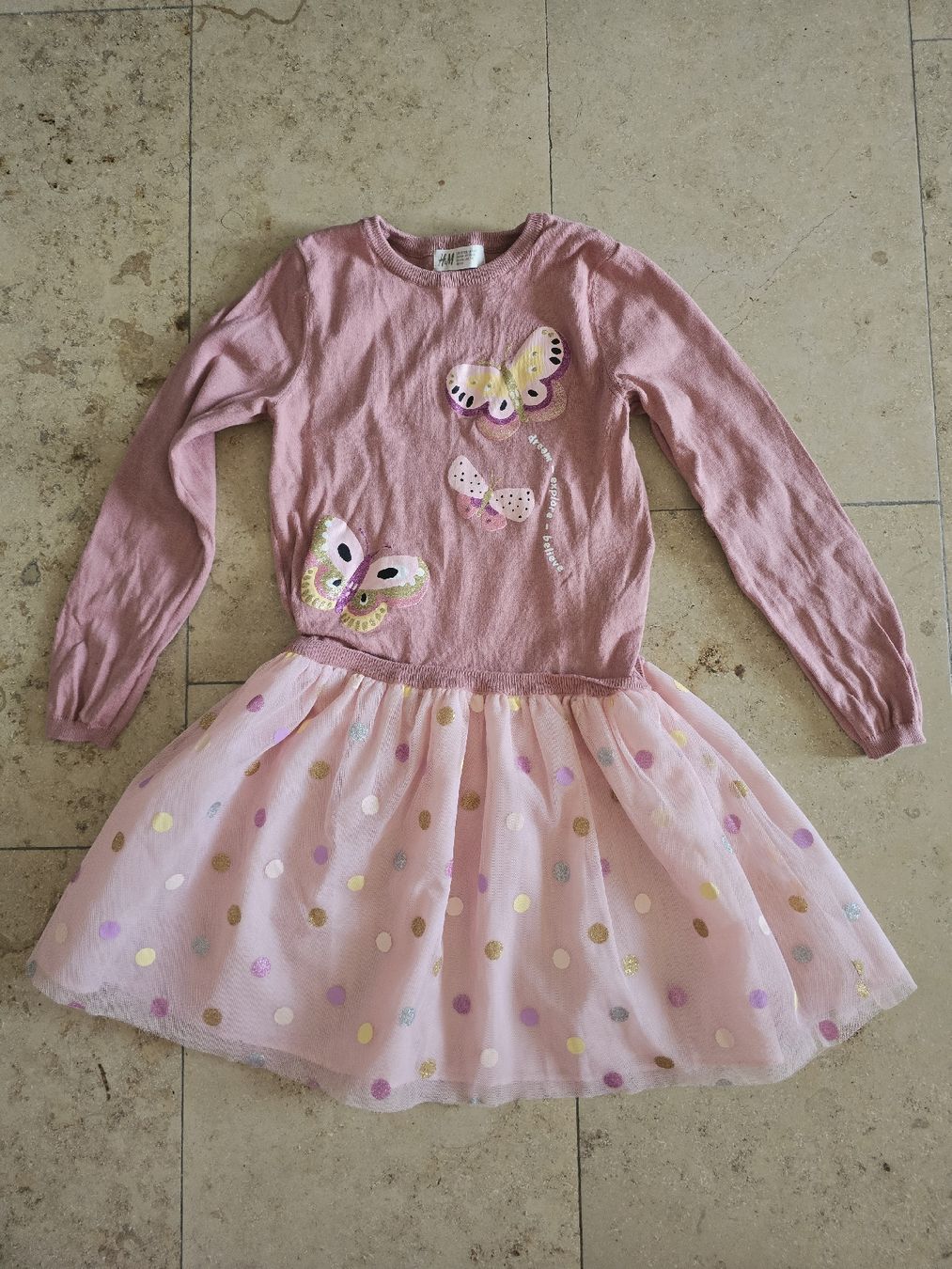 Lotti & Set di vestiti: 5 x Mädchen Kleid, Kleider Set, Grösse 122/128 – Usato da Lommiswil venduto da PositiveVibe 6