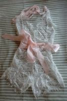 Sexy Body weiss mit rosa Schleife Gr. XS/S - 226092