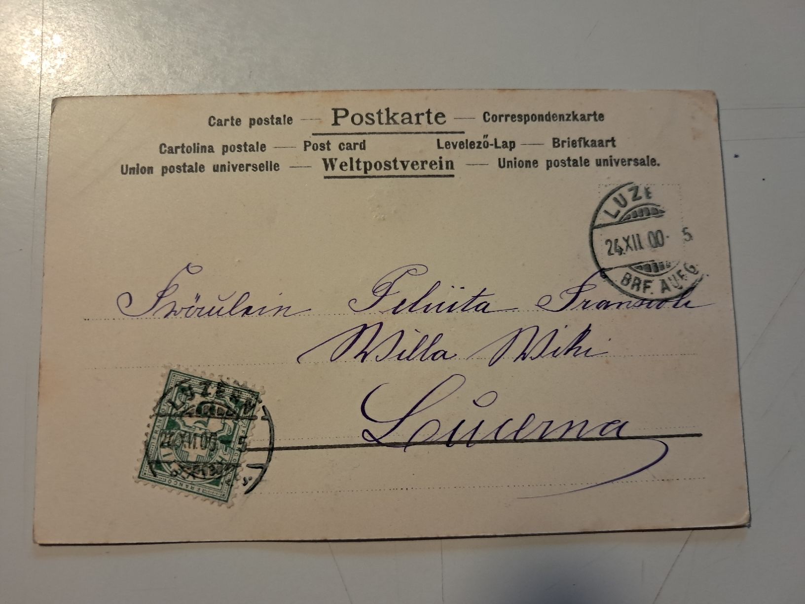 Cartes postales: bellissima cartolina  – D'occasion à Gorduno par ema_7yhp 1