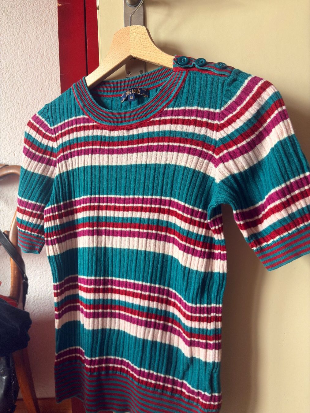 Top: Farbenfroher Pulli, gestreift, Gr. M ! – Usato da Belp venduto da Federica13