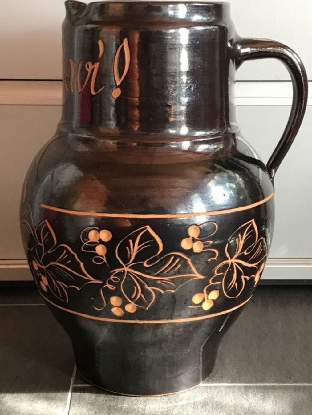 Caraffe: RIESIGER KRUG/KARAFFE AUS TON BRAUN. – Usato da Buchs AG venduto da Cuescu 1