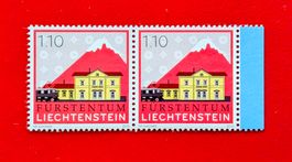 LIECHTENSTEIN BAHNHOF SCHAAN VADUZ 1515 2010** POSTFRISCH