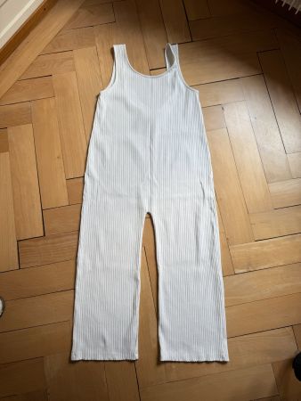 Jumpsuit weiss gestreift L