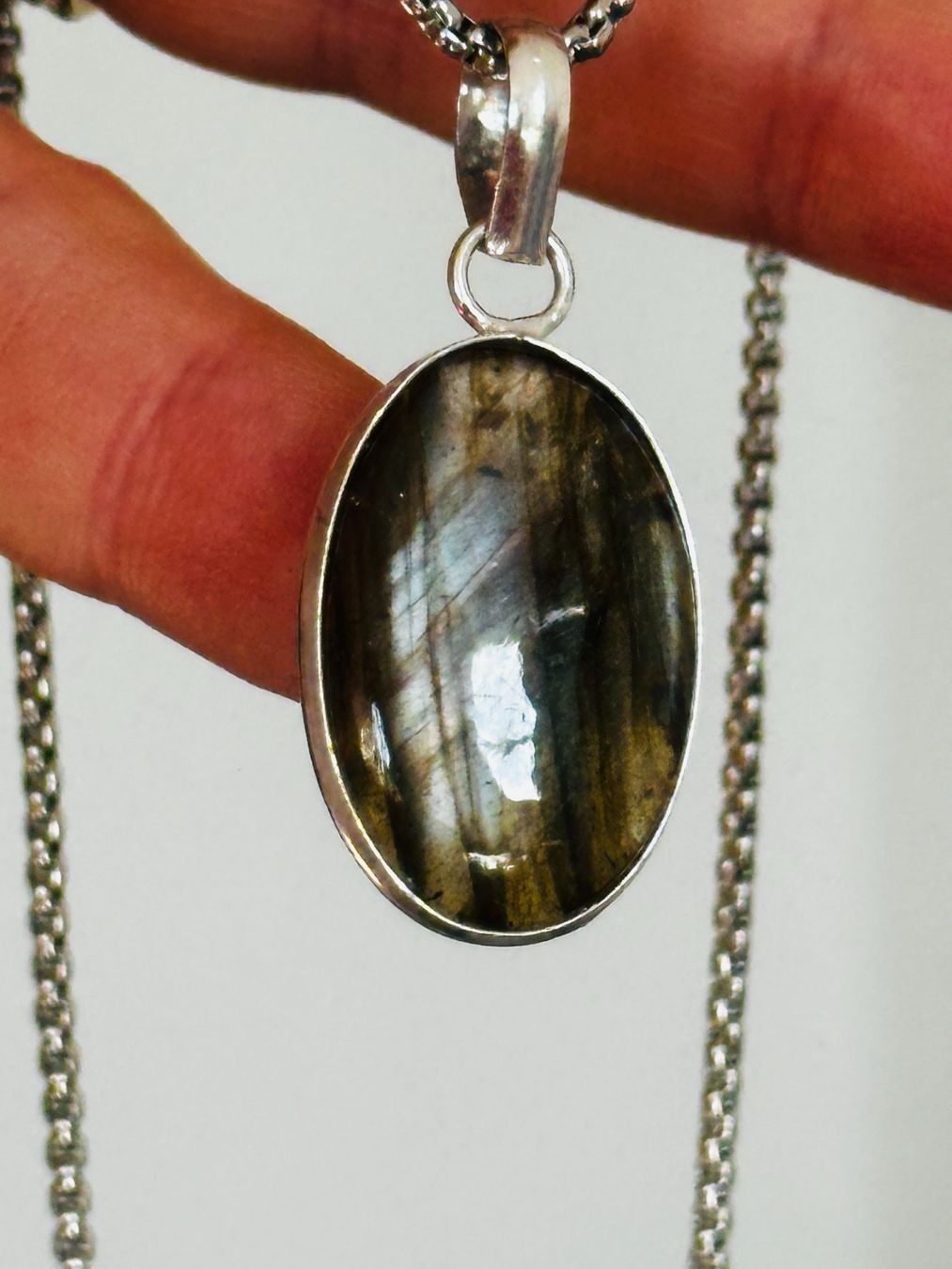 Catenine: Labradorite Gemstone Handmade Jewelry necklace – Nuovo e nell'imballaggio originale da Genève venduto da AGBERG 6