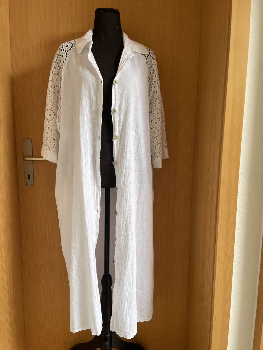 Kleider: Boho Blusenkleid /  Blusenmantel aus Leinen – Neu (gemäss Beschreibung) aus Sigriswil von ck56