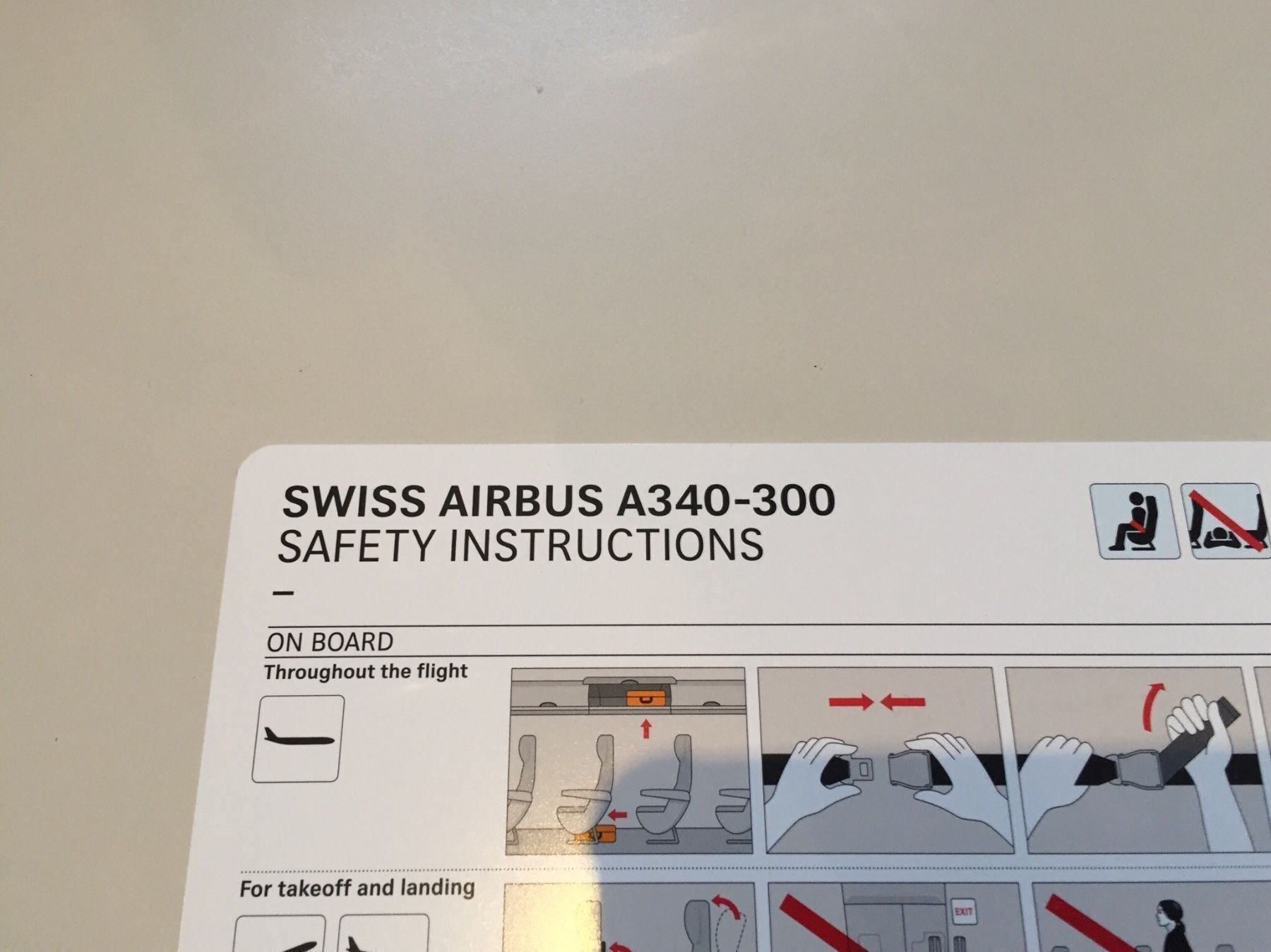 Cartoline: Swiss First issue A340 safety card – Nuovo (secondo la descrizione) da Zürich venduto da Classic_Collection_Zurich 1