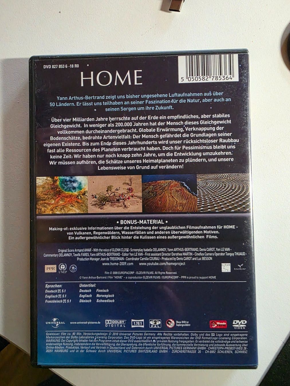 Tutti i DVDs: DVD HOME Yann Arthus-Bertrand - Special Edition – Usato da Walterswil BE venduto da Lonitti 2