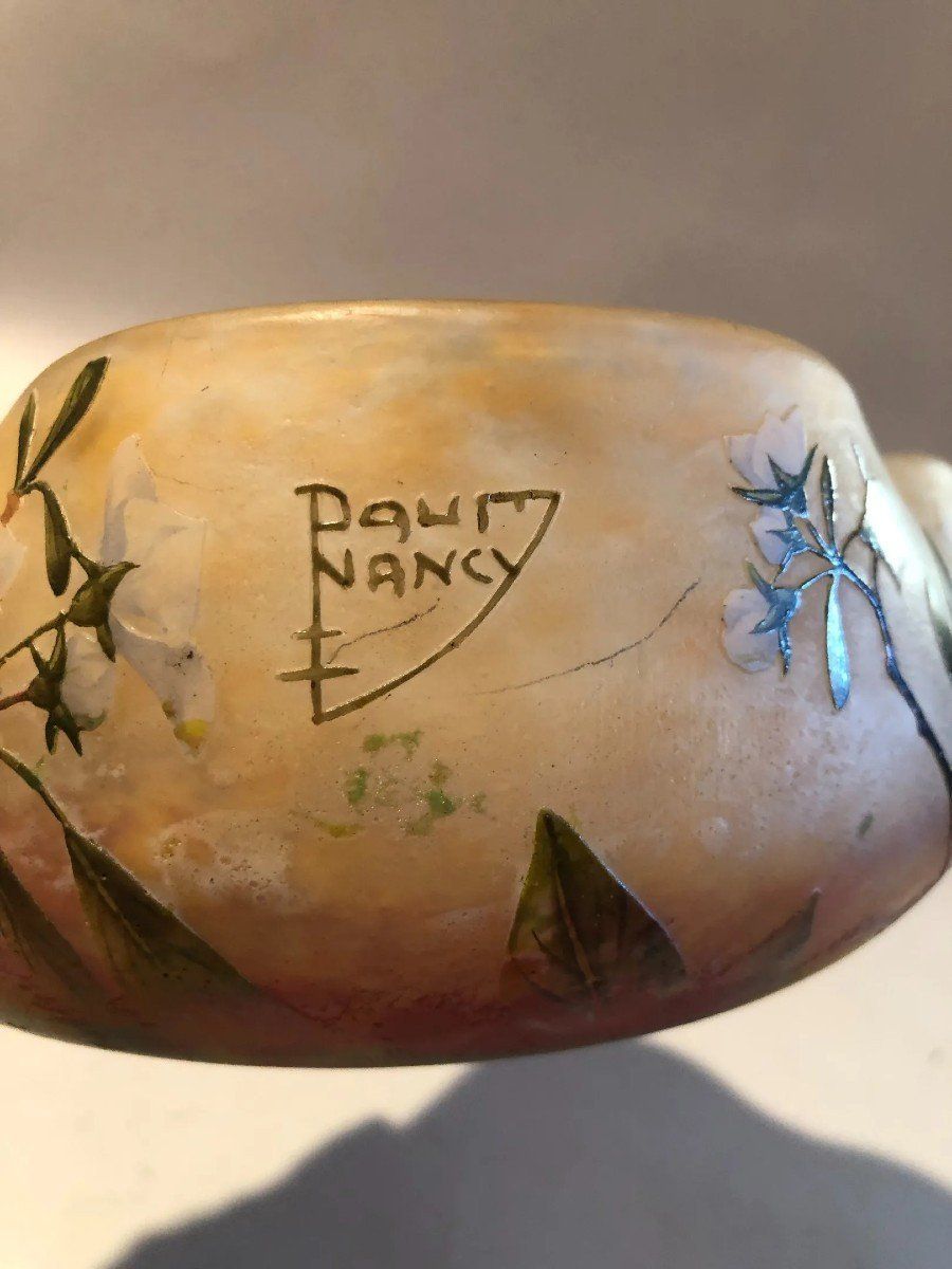 Daum Bicchieri: Daum Nancy Coupe Quadrilobée "Fleurs De Pommier " – Usato da Zürich venduto da golden48 3