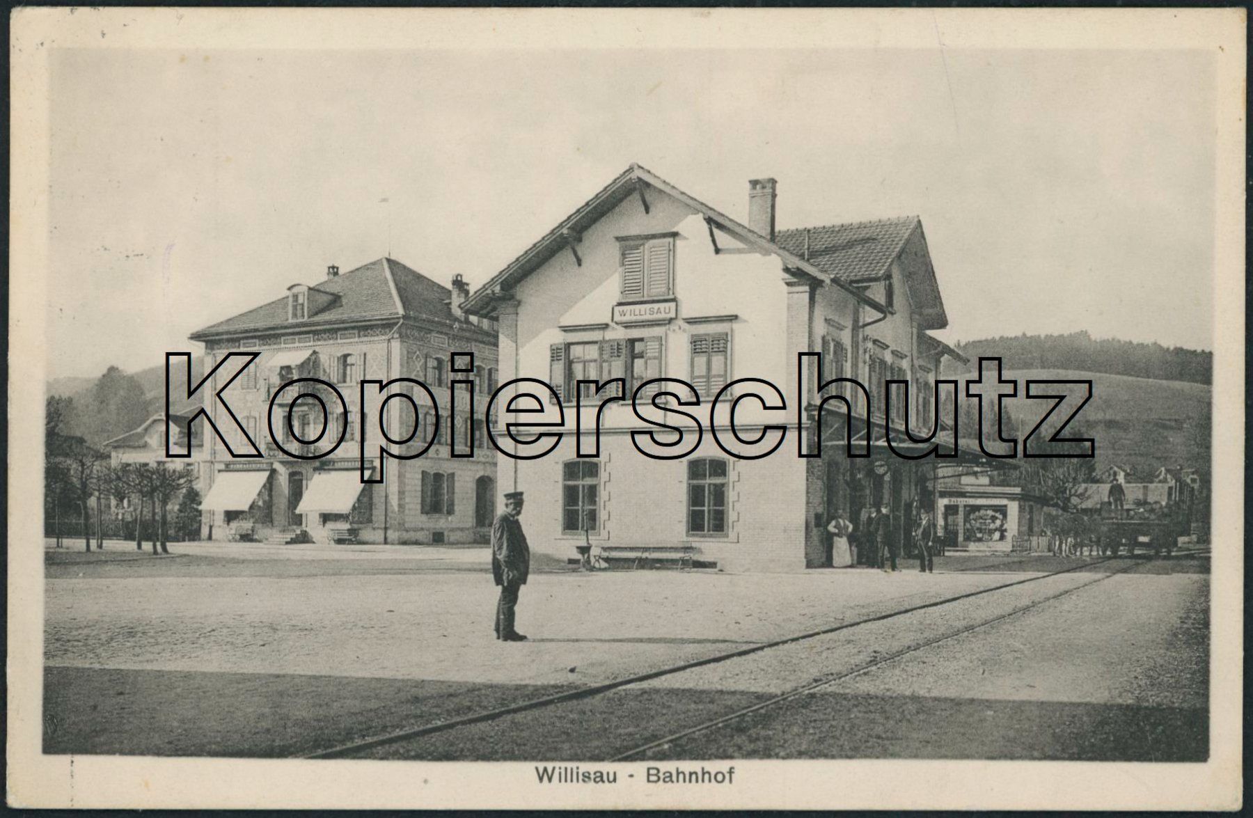 Ansichtskarten: LU Willisau - Bahnhof - Bahn – Gebraucht aus Schindellegi von leecollect
