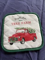 Christmas Truck Tree Farm Pot holder - Holiday Decor!