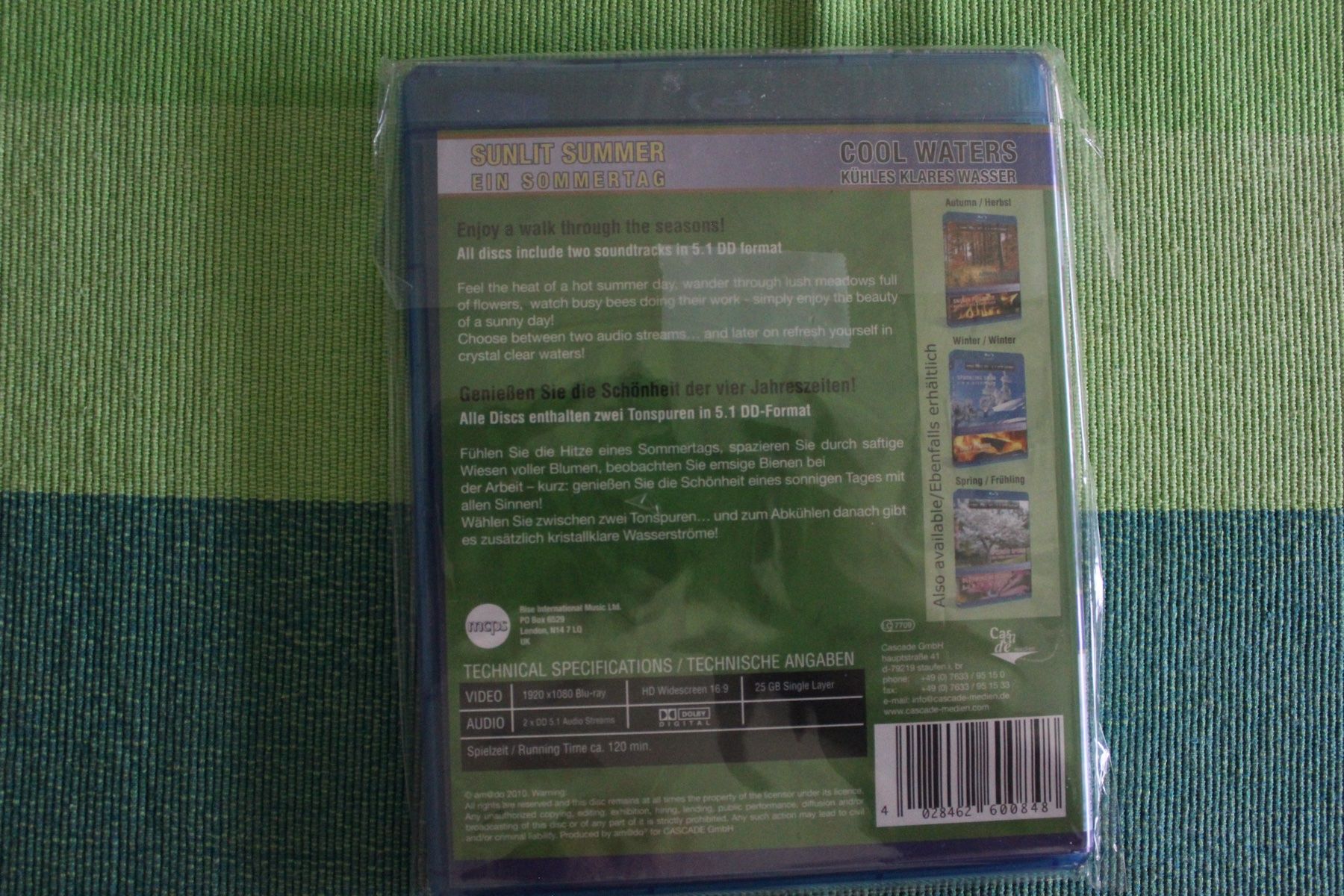 Tutti i DVDs: Sunlit Summer: Ein Sommertag (Blu-Ray) NEU – Nuovo e nell'imballaggio originale da Geroldswil venduto da Schlumpfine1973 1