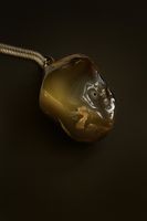 Collier avec pendentif en pierre d'agate naturelle