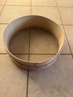 Hand Sieb Mehlsieb antik Holz Küchensieb Top Zustand!