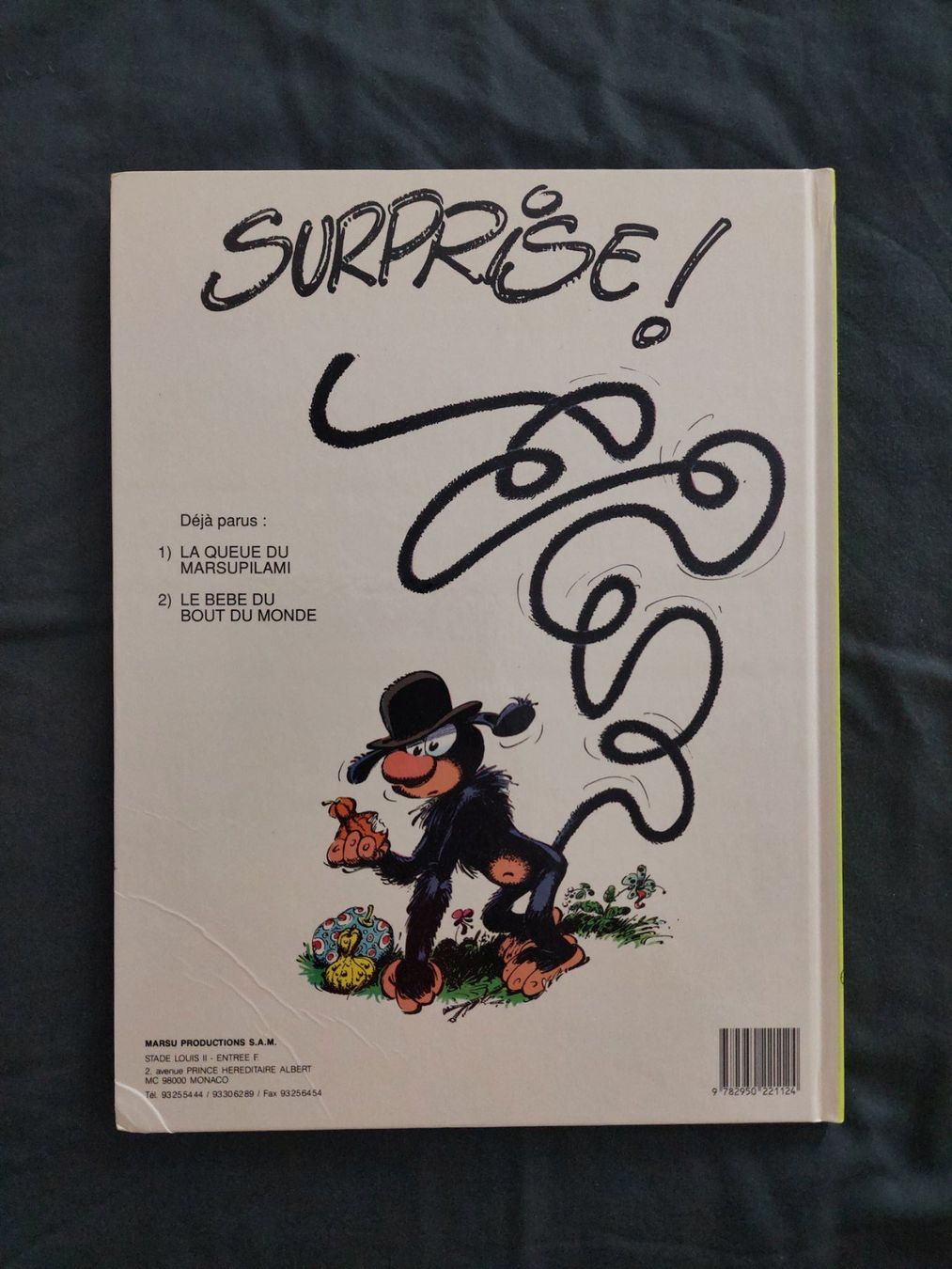 Fumetti: Marsupilami T.3 Mars le Noir EO 1989 BE+ – Usato da Genève venduto da Blu_BD 1