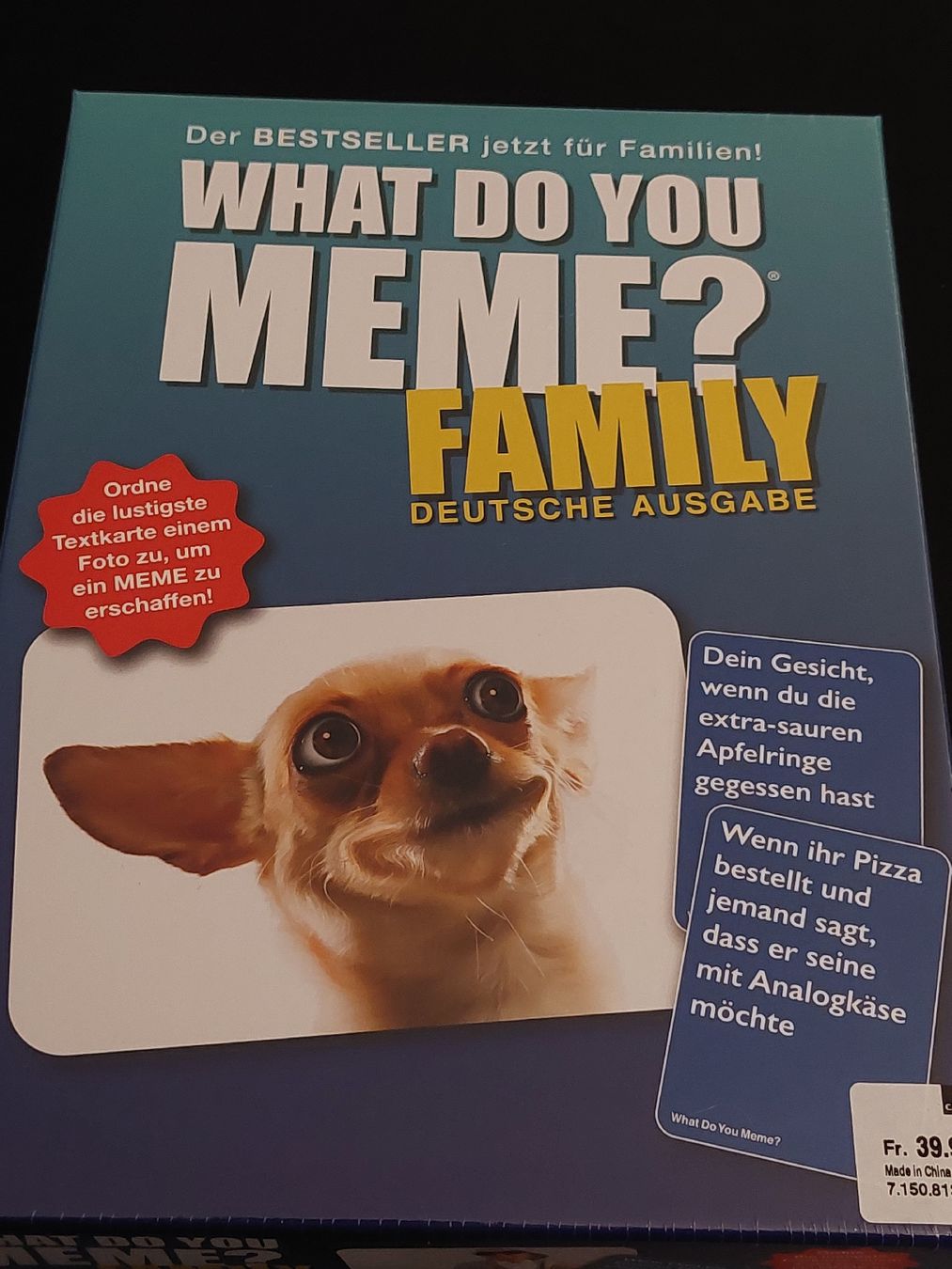 Giochi: What  do you MEME? Family – Nuovo e nell'imballaggio originale da Zetzwil venduto da lanst08