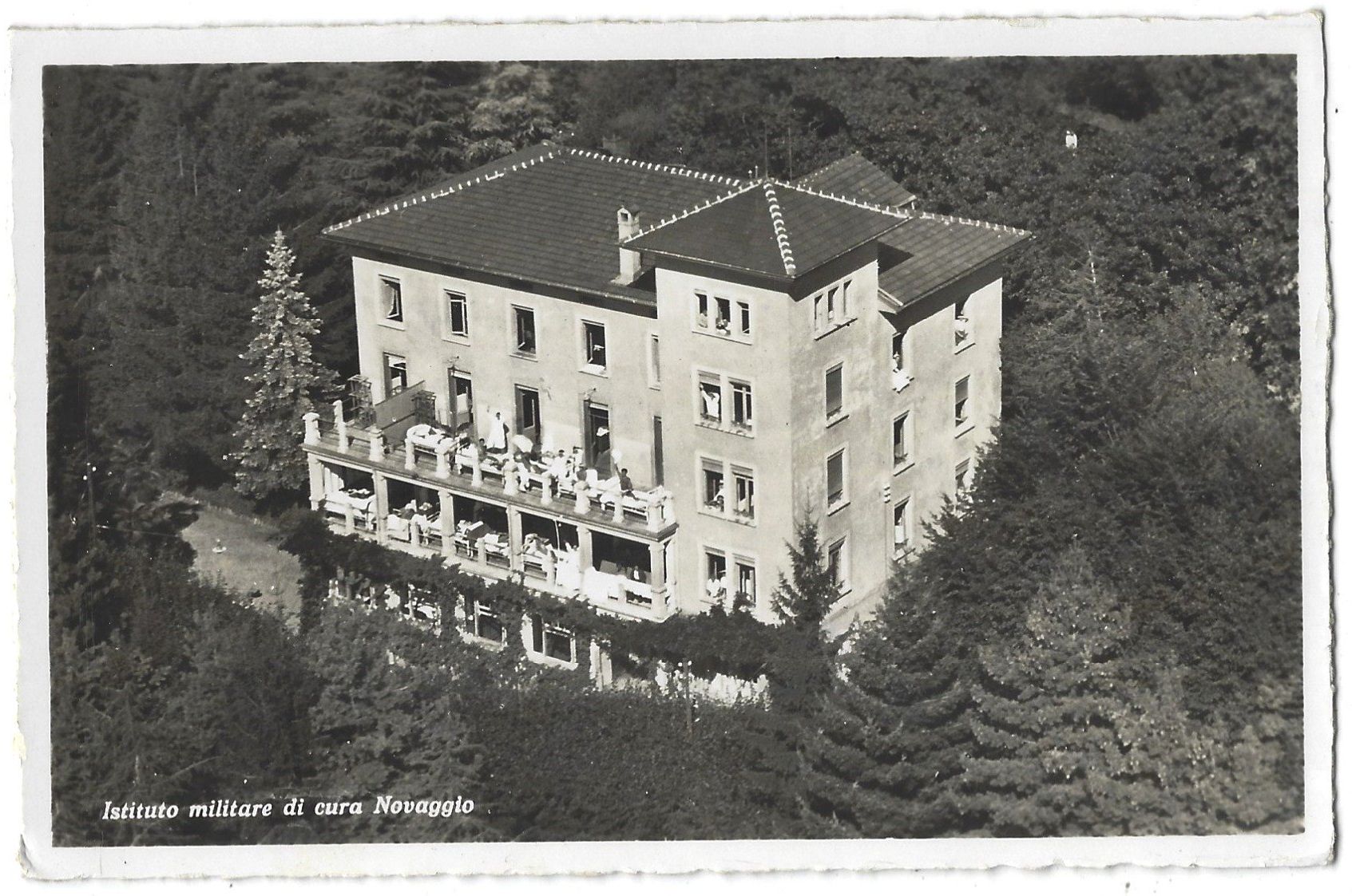 Cartoline postali: Instituto militare di cura Novaggio – Usato da Bütschwil venduto da Jackson1A